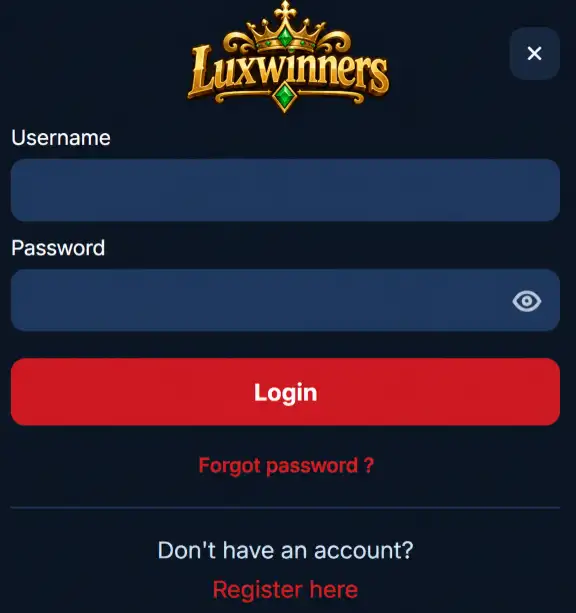 luxwinners casino login